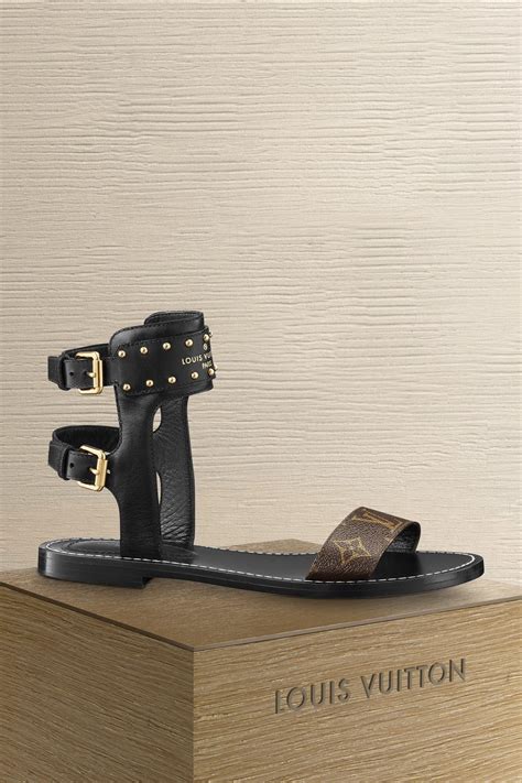 lv denim sandals|louis vuitton nomad sandals.